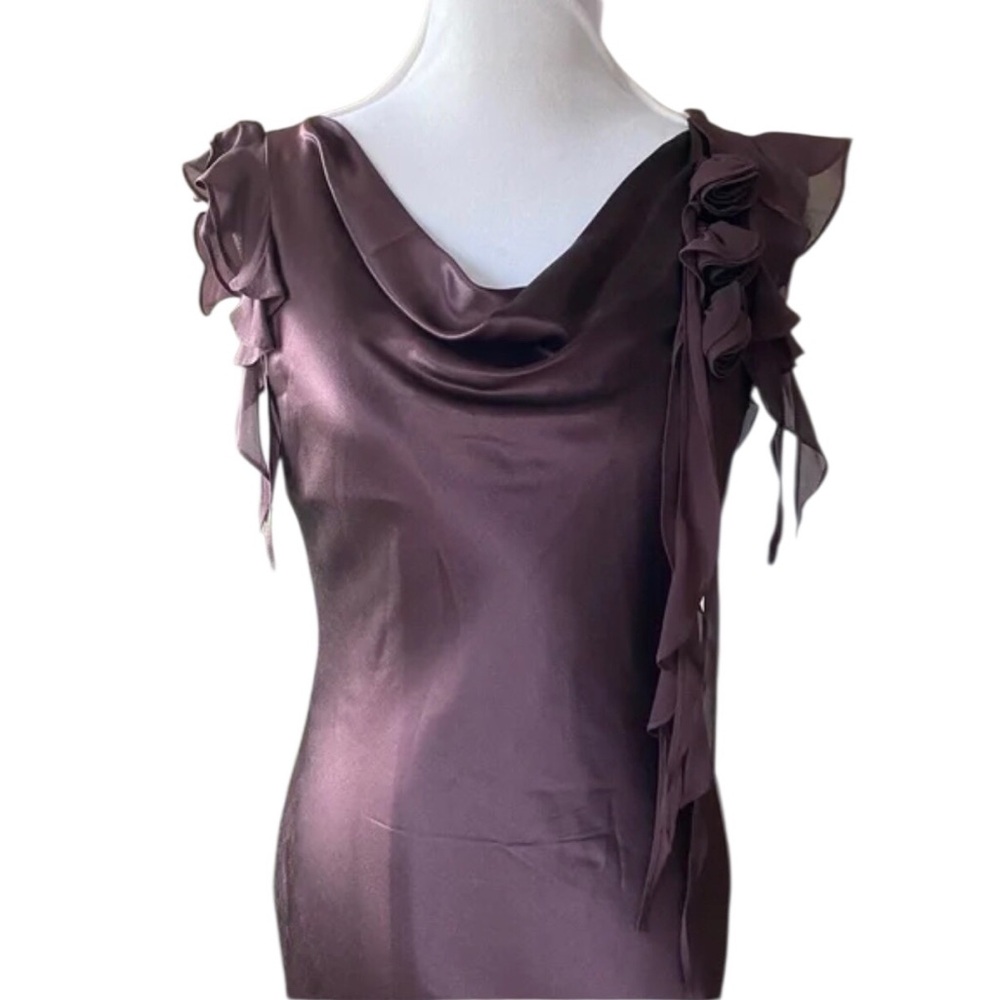 Vintage MORRELL MAXIE Silk Cowl Neck Dress 14